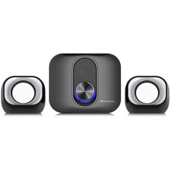 Phoenix Technologies Inspire 2.1 Altavoces para Ordenador con Cable, 11W RMS, Conector Jack 3.5mm y Alimentación USB