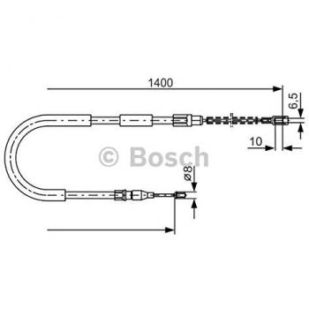 Cable de freno de mano BOSCH 1 987 482 218 para Volkswagen Transporter 3