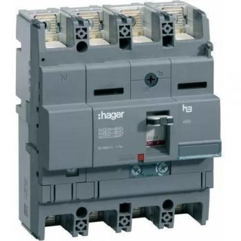 Interruptor Automático Termomagnético Hager 4P 250A 40KA X250 HNB251H