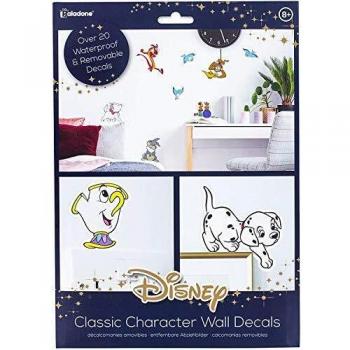 Calcomanías de pared de personajes clásicos de Disney – 23 calcomanías extraíbles e impermeables