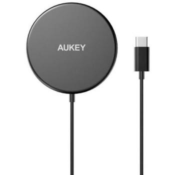 Aukey Cargador Inalámbrico Aircore 2 En 1 Negro