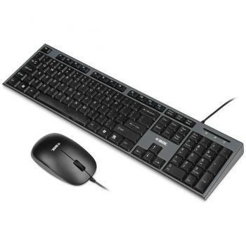 Keyboard + mouse set iBox IKMS606 (USB 2.0; US layout; black color; optical; 800 dpi)