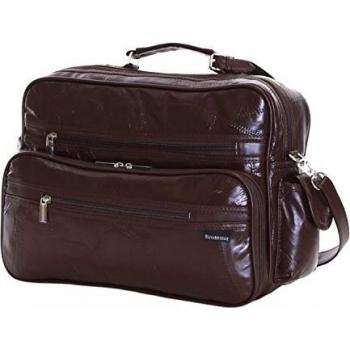 Slimbridge Kamen Bolsa de Viaje de Cuero, Marrón