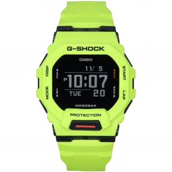 Casio G-Shock G-Squad Digital Sports Watch with Smartphone Link, Yellow Resin Strap, Quartz Movement, 200M Water Resistance