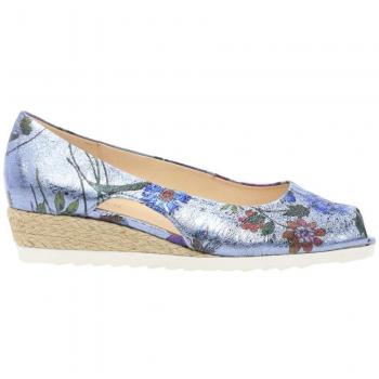 Gabor Womens Roseford Metallic Floral Leather Wedge Shoes 82.630.83 UK 4.5