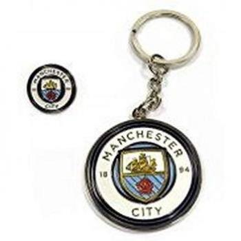 Manchester City nuevo funcionario insignia del perno llavero Diseño de la cresta