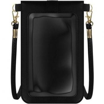 Bandolera para Smartphone con Ventana Táctil y Cordón Ajustable de 1.40m - Negro