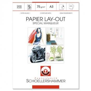 Bloc de papel artístico especial para marcadores Manga A3 - 75 hojas - 75g/m²