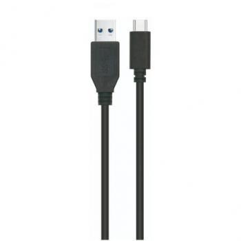 Ewent Ec1056 Cable USB 3.2 Tipo-C 1.8M Negro, Gen1 5Gbps, 3A, USB-C/M-A/M, AWG24