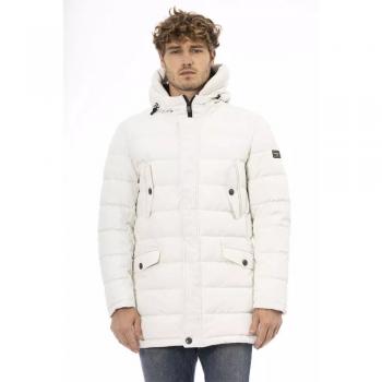 Baldinini Trend White Polyester Jacket - L