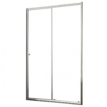 Mampara corredera Jessica II - 140x190 cm - Cristal de seguridad templado 6mm - Blanca