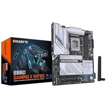 Placa Base Gigabyte B860 Gaming X WiFi 6E ATX DDR5 para CPUs Intel LGA 1851, VRM 12+1+2+1 fases, hasta 9066MHz, con PCIe 5