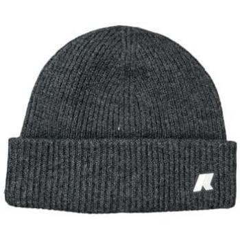 K-Way Brice Cardigan Stitch Wool Black Beanie Hat, One Size