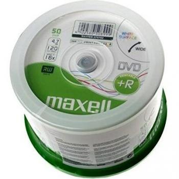 Maxell TARRINA 50 DVD +R 4.7GB GRABABLE MAXELLSP50 Printable