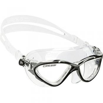 Cressi Planet Swim Goggles - Premium Anti Niebla Gafas de Natación Máscara 100% Anti UV, Transparente/Negro/Plata