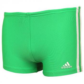 Adidas Junior 3S Swim Shorts - Green / White Size 2-3Y
