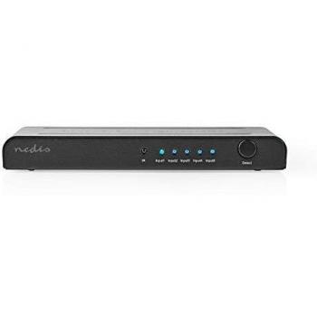 Nedis Conmutador HDMI™ | 5 Puertos 5x Entradas HDMI™ | 1x Salida HDMI™ | 4K2K a 60 FPS HDCP 2.2 NE550715223