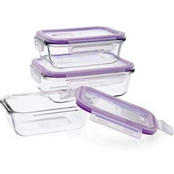 Set de Recipientes Herméticos de Vidrio Quid Frost (3 piezas)