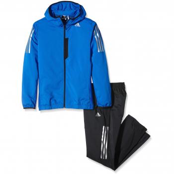 adidas Cool365 Ts WV - Chándal para hombre, color negro/blanco, talla S