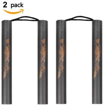 2 Pack Martial Arts Espuma acolchada entrenamiento de entrenamiento Nunchakus para Beiginners, El mejor regalo del juguete para los cabritos De AumoToo