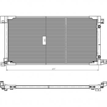 Condensador aire acondicionado EASY FIT NRF 350449