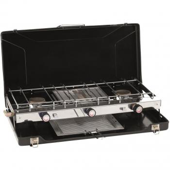 Outwell Appetizer Trio Two Burner and Grill Black