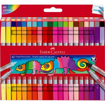 Rotulador Faber-Castell Doble Punta 40 Colores