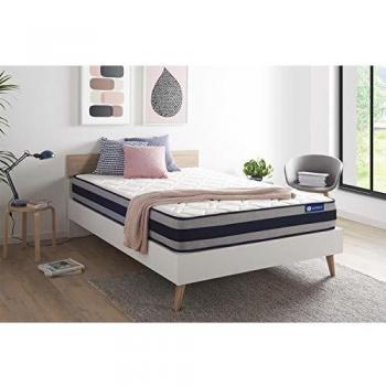 Colchón Actilatex Ergo 140 x 200 cm - Látex y Espuma Viscoelástica - Grosor: 24 cm - Firmeza: Alta - 5 Zonas de Confort