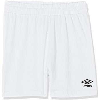 UMBRO King Jnr Pantalones de Fútbol, Niños, Blanco