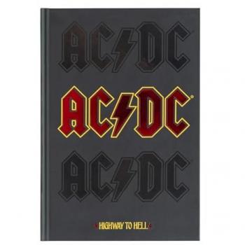 Cuaderno A5 Punteado AC/DC con Tapa Dura y Marcapáginas - 192 Páginas para Bullet Journal