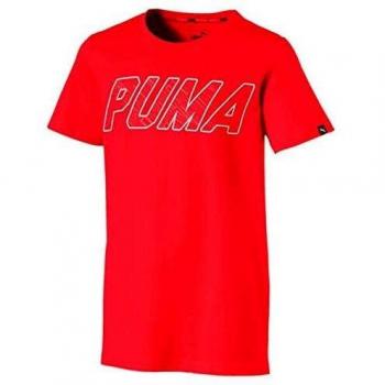 PUMA Niños Style Graphic tee Camiseta, Infantil, Style Graphic tee, Rojo Escarlata, 152