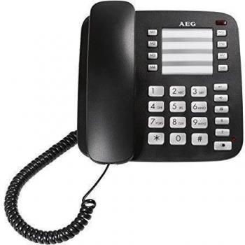 AEG Voxtel C100 - Teléfono con cable, color negro
