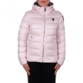 Blauer Women's Pink Down Puffer Coat with Hood - Size XS