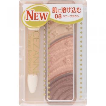 CEZANNE Honey Brown Tone Up Eyeshadow 08 - Eye Makeup & Color Blending