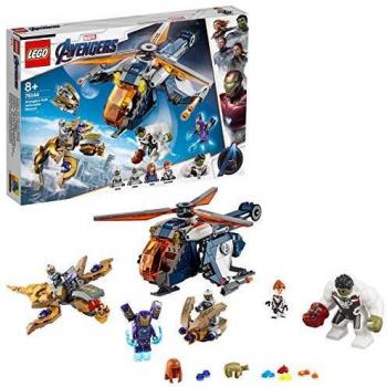 LEGO Super Heroes - Vengadores Rescate en Helicóptero de Hulk, Set de Construcción de Endgame, Incluye Minifiguras de Juguete de La Viuda Negra y Pepper Potts Entre Otros