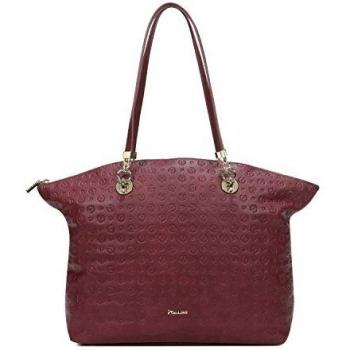 Pollini Heritage Embossed long handles shopping bag