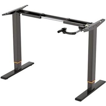 FLEXISPOT Mesa de manivela escritorio ajustable en altura, acero, 101,6 cm