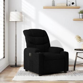 Sillón reclinable de tela negra Día y Noche