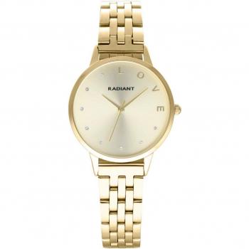 Radiant - Reloj de mujer Sri Lanka RA609202 con elegante correa dorada de acero inoxidable