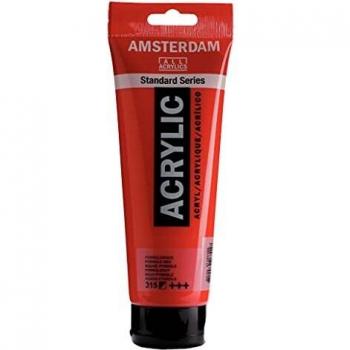 Amsterdam ACRY.Pintura, Rojo pirrole, talla única