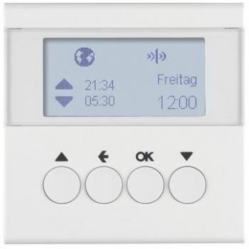 Merten KNX Radio Shutter Control Timer, Polar White Glossy, 2-Channel 85745189