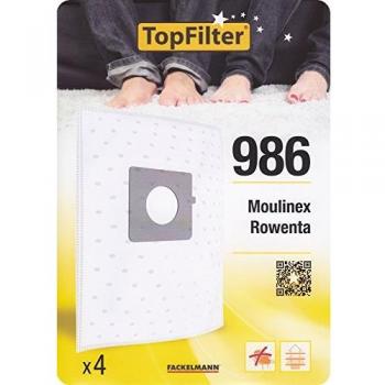 Conjunto de 4 sacos de aspirador TopFilter Premium para Rowenta y Moulinex ref. 64986
