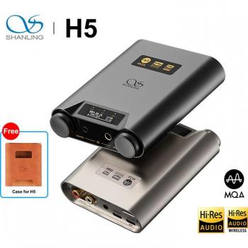 Shanling H5 Hi-Res Portable DAC Headphone Amplifier with Dual AK4493SEQ Chip and Bluetooth