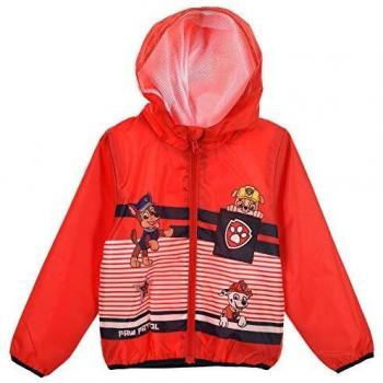 Paw Patrol Kids Hoodie Jacket Waterproof - Red - 5-6 Years
