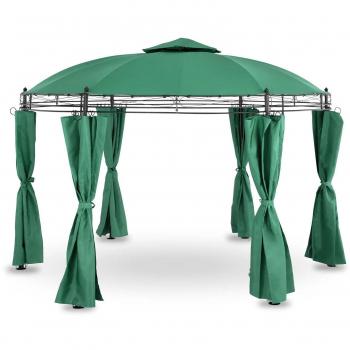 Carpa para jardín redonda - 3,5 m - 180 g/m² - tinto