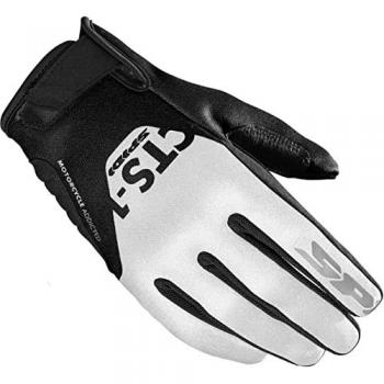 Guantes de motocicleta Spidi CTS-1 para mujer, color Blanco y Negro, talla XL