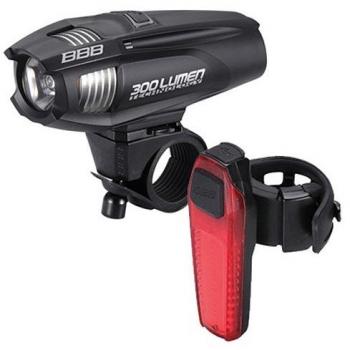 BBB Combo Strike 300 Kit de Luces, Unisex Adulto, Negro, Talla Única