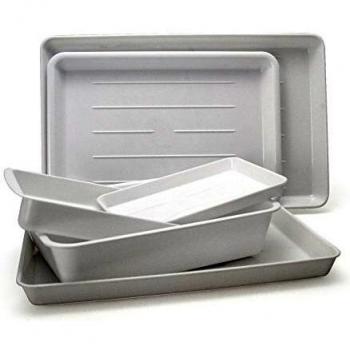 Plato Rectangular Bacinella 55x34x5 Blanco Giganplast