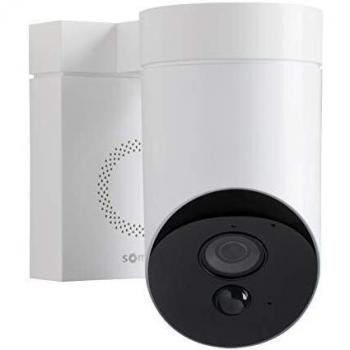 Cámara de vigilancia IP exterior Somfy 1920 x 1080 píxeles con sirena y conexión Wi-Fi