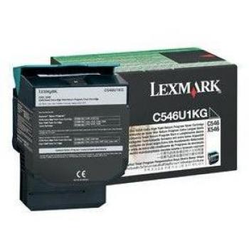 Lexmark Original Black Toner Cartridge C546U1KG - High Yield, 8000 Pages
